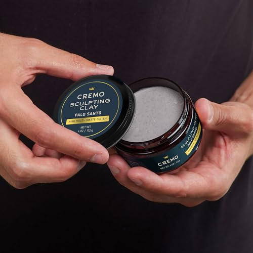 Cremo-Premium-Barber-Grade-Hair-Styling-Palo-Santo-Reserve-Collection-Sculpting-Clay-High-Hold-Matte-Finsh-4-Oz Cremo Premium Barber Grade Hair Styling Palo Santo Reserve Collection Sculpting Clay High Hold Matte Finsh 4 Oz