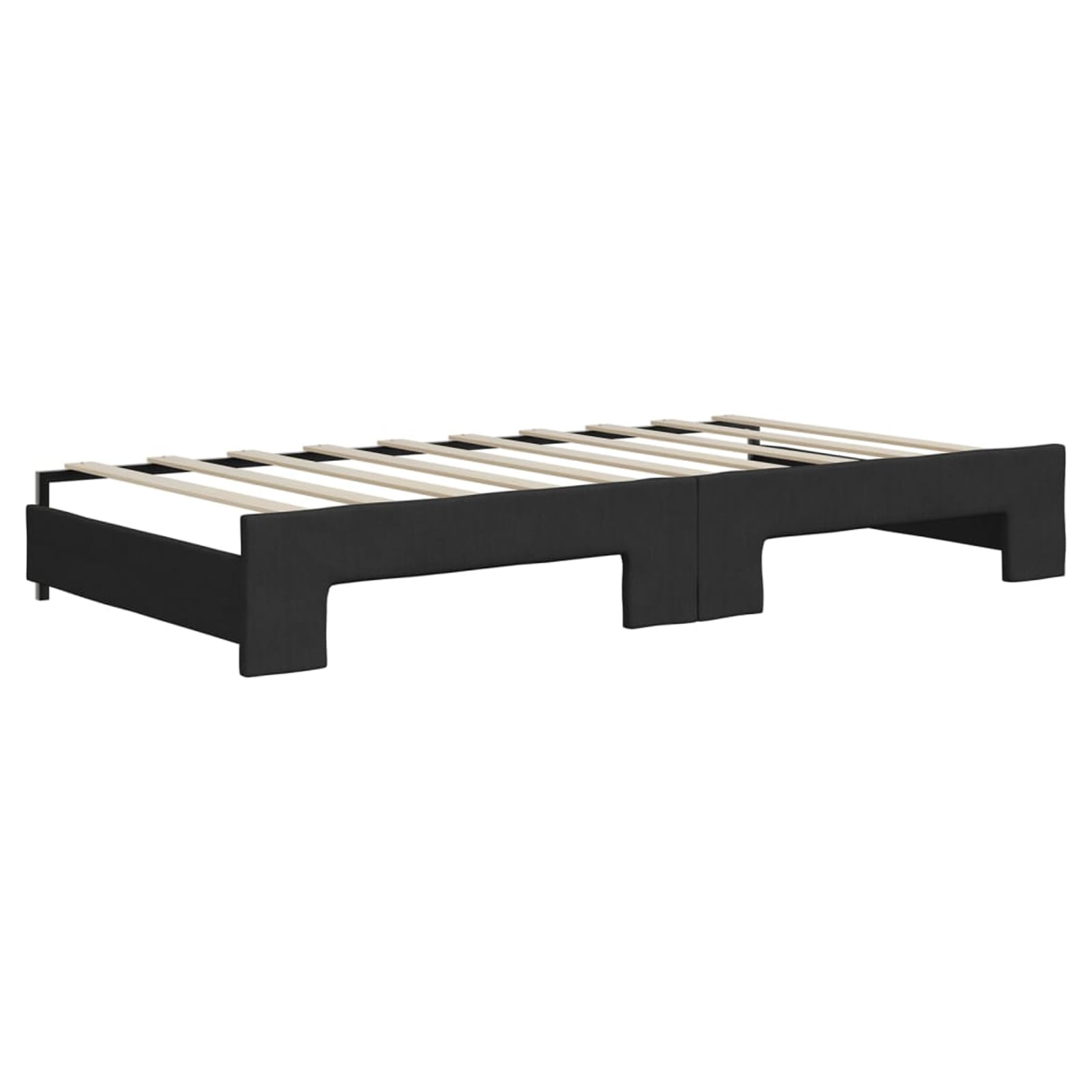 ATOMSTACK MAKER Divano letto pieghevole 2 in 1, nero, lettino convertibile con 2 materassi in schiuma (90 x 190 cm), design moderno minimalista, ideale per soggiorno o camera da letto degli ospiti