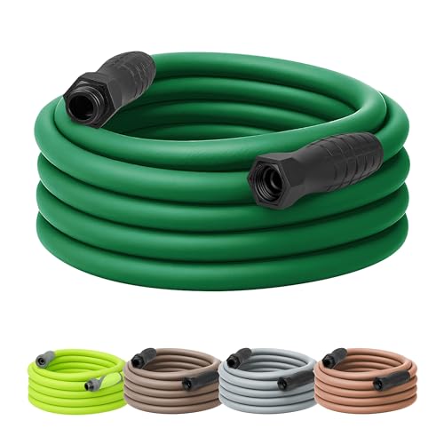 Image of Flexzilla Colors SwivelGrip Garden Hose 5 /8 in. x 50 ft., Lightweight All-Weather Water Hose, Durable and Flexible, Leak-Free Connections, Forest Green
