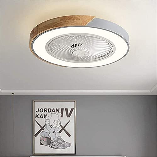 Ventilador de techo con luz LED que refresca salones y dormitorios con mando gris