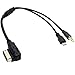 HAIN@MDI AMI MMI Convert 3.5mm JACK AUX Adapter Micro USB Adapter for AUDI Audi A3 A4 A5 A6 S5 A6 A8 Q7 S4 A3 A4 A5 AMI MDI MMI system VW Volkswagen MDI Interface MEDIA-IN AUX Micro USB Adapter Cable