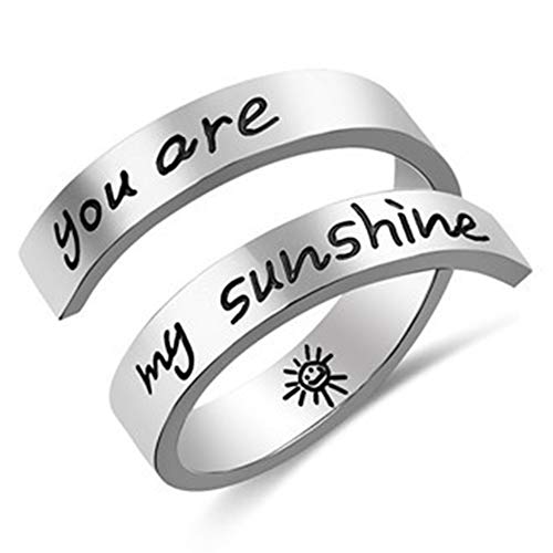 【I migliori Regali】 Abbiamo bellissime buste regalo. Questo anello squisito è un grande regalo per i tuoi amici, moglie, fidanzata, figlia, madre, sorella, padre, fratello, fidanzato, ecc. Questo è il regalo perfetto per regali di compleanno, San Valentino, Natale, giorni indimenticabili per uomini e donne. Tutti lo indossano per ricordare che andrà tutto bene, continua!