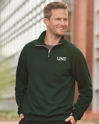 Sorority Letters Shop University of North Texas Quarter Zip Cadet Collar Sweatshirt with UNT Logo2