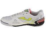 Smooth leather Joma, Indoor Football Trainers Uomo, White, 42.5 EU
