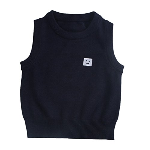 Preisvergleich Produktbild CHENGYANG Baby Ärmelloser Pullover Weste Oberbekleidung Baby Kleinkind Jungen Mädchen Sweatshirt Navy Asia 110