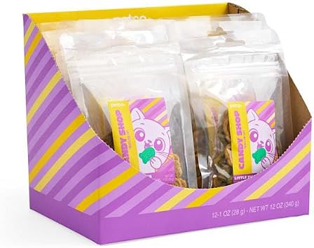 Petco Cat Candy Shop Little Fishies Chicken, Tuna & Salmon Flavors Treats for Cats, 1 oz., Case of 12