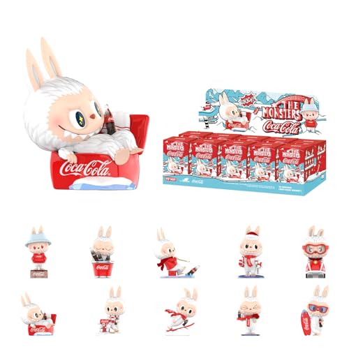POP MART The Monsters Coca-Cola Series, 10PCs Blind Box Figures, Random Design Action Figures Collectible Toys Home Decorations, Holiday Birthday Gifts, Whole Set