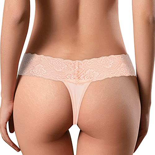 Image of Sunm Boutique 20 Pack Womens Lace Thongs Underwear Seamless T Back Low Waist See Through Panties