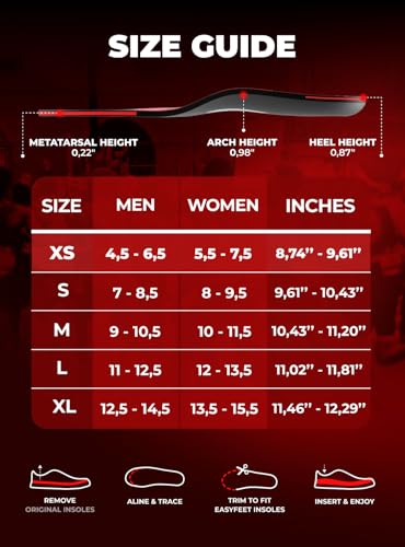 Image of Running & Sport Insoles for Men & Women - Athletic Sneaker Inserts | Shock Absorption, Energy Return, Cushioned, Basketball, Walking, Hiking, Tennis, Cleats, Gym Training, Arch Support
