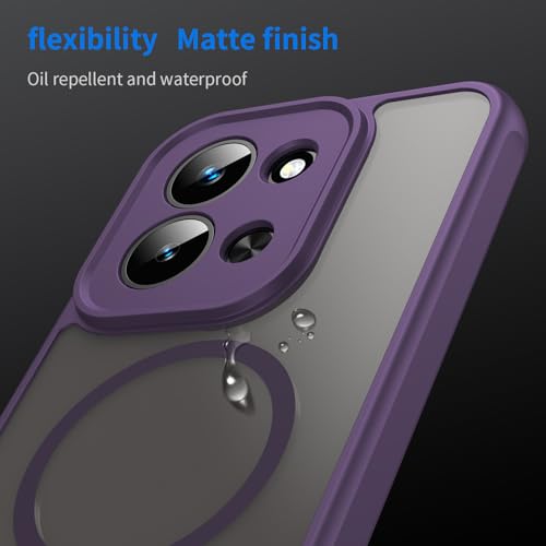 Image of Compatible with REDMI 15C (171mm) Case Cover,Compatible with MagSafe,Anti-Fall,Compatible with Xiaomi Poco C85 4G 25078PC3EE Cell Protective Phone Case Purple