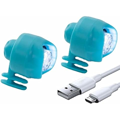 Hemousy Rechargeable Headlights for Crocs, 2Pcs Funny Croc Headlights for Shoes, Small LED Lights for Adults Kids Crocs Glow, Shoes Lights Charms for Dog Walking Camping Cover