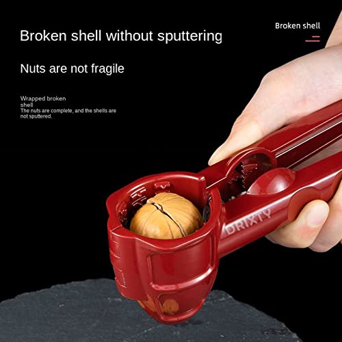 Image of Walnut Cracker Opener Multifunction Stainless Steel Tool for Almonds, Brazil Nuts, Hazelnuts, Chestnuts, Pistachios, Sunflower Seeds Portable Nutcracker for Inshell, Akhrot, Pista (Multi)