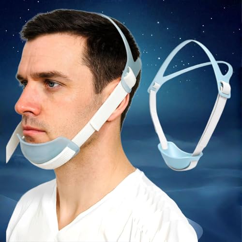Anti Snoring Chin Strap - Adjustable Snore Stopper for Sleeping | Breathable & Reusable Stop Snoring Solution | Comfortable Anti Snore Device for CPAP Users & Nighttime Snorers