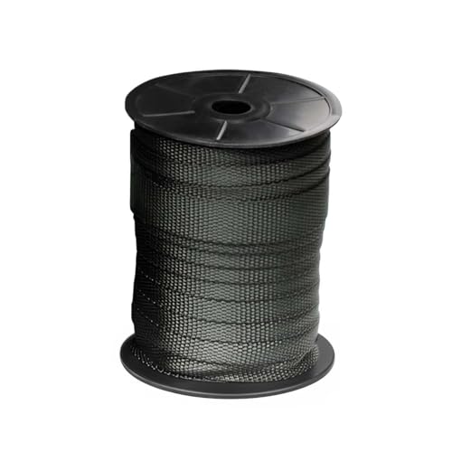 Tree Straps for Staking, Tree Ties for Plant Support, 3/4 Inch Width Guying Material Webbing Garden Strap for Outdoor Tree Straightening, 1500 Lbs Strength (Army Green) - 100 Feet