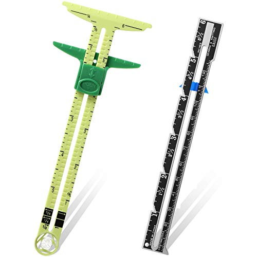 2 Pieces Sewing Gauge Sewing Measuring Tool...