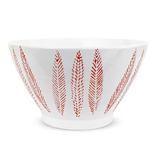 J-kitchens ディナー くらわんか 茶碗 10.8cm 波佐見焼 日本製 ねこじゃらし レッド PNO608014