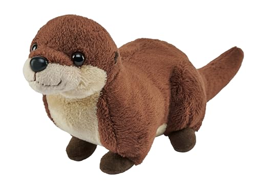 Wild Republic Pocketkins Eco Flussotter, Plüschtier, 12 cm, Plüschspielzeug, Hergestellt aus recycelten Materialien, Umweltfreundlich