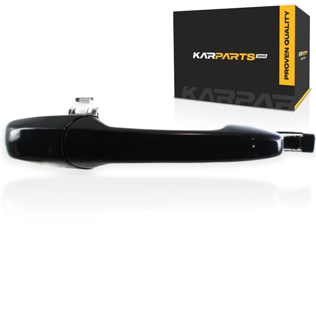 Karparts360 Black For Mazda 5 2006-2017 Exterior Door Handle Front Or Rear, Passenger Side Smooth | Trim:all Submodels