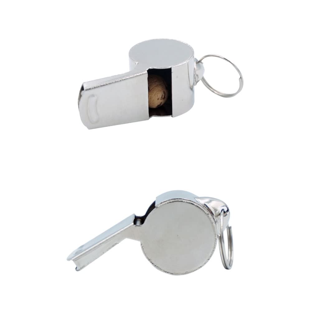 Silbatos Sonoros Silbato, silbatos deportivos, chalecos de flotabilidad de seguridad Silbatos deportivos Silbato de acero inoxidable con sonido fuerte con cordón Entrenamiento Supervivencia Deportes d