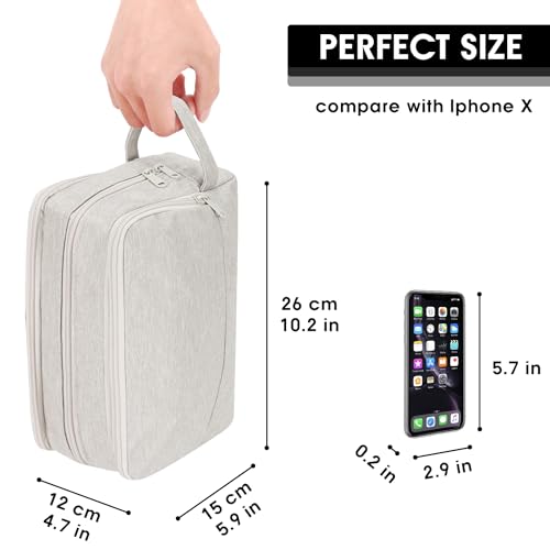 Image of WANDF Travel Toiletry Bag for Men, Small Dopp Kit for Toiletries