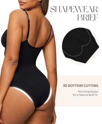 FeelinGirl Shapewear Bodysuit Sculpting Tummy Control Body Shaper for Women Seamless Plus Size Butt Lifting Shaper3