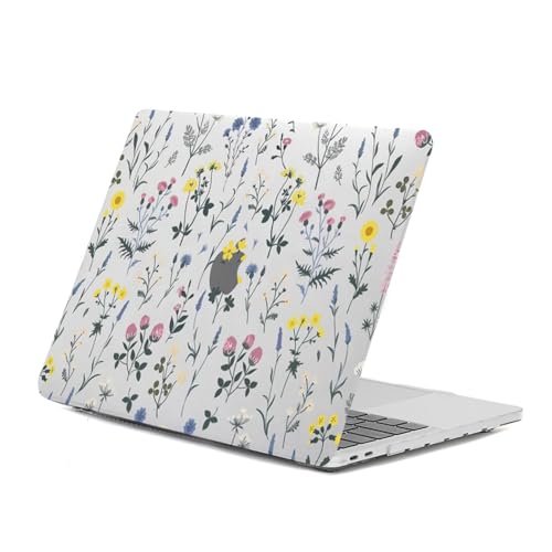 HLAAJJX Coque Protection pour Macbook Air 13 Pouces 2022-2025 Version A2681 M2/A3113 M3/A3240 M4,Coque Étui Rigide en Plastique de Classique pour Mac Air 13,6" Case,Fleurs Colorées
