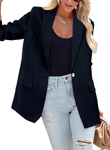 CRAZY GRID Women Business Casual Blazer Fashion Lightweight with Lined Professional Work Office Suit Jacket4