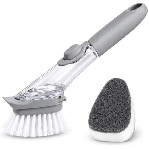 KitchVintalook Dish Wand Brush with Soap Dispenser - Image 2