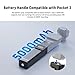 NEEWER Battery Handle Compatible with DJI Osmo Pocket 3 & Creator Combo Tripod Accessories, 5000mAh Type C 22.5W Max Portable Charging Power Pack, 1/4