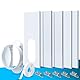 TOPOWN 5 Stück Fensterabdichtung Platte für Mobile klimageräte, Einstellbare Fenster Kit Platte für Abluftschlauch mit Durchmesser 13/15cm, für vertikal/horizontal Schiebefenster, mit Fenster Adapter