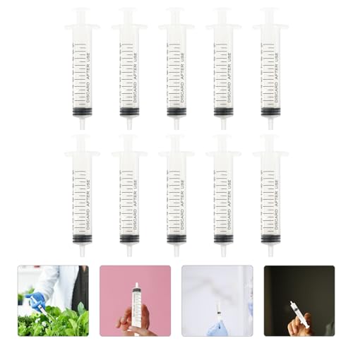 Jeringa líquida de plástico de 10ml Operitacx, pack de 30 jeringas para dosificar y medir 7