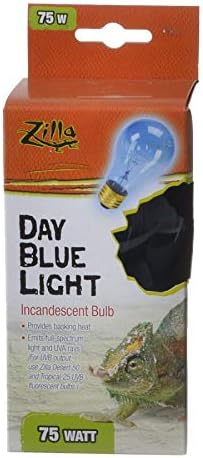 Zilla Incandescent Day Blue Light Bulb for Reptiles 75 Watt - Pack of 10