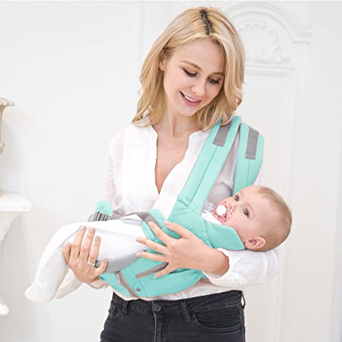 tetey Baby Carrier with Hip Seat Breathable & Detachable Design Adjustable Strap Side Pocke Mtifunct
