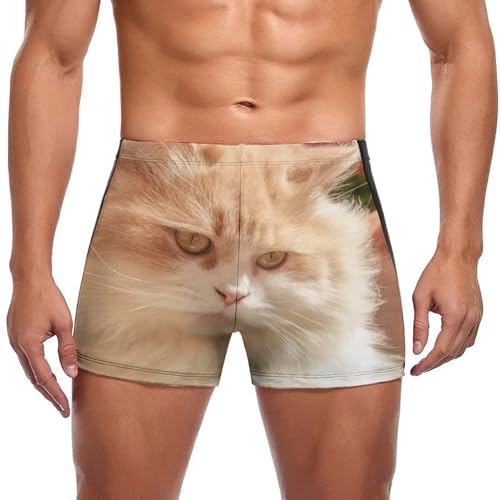 Swimming trunks homme chat rose anti frottement pour le sport aquatique