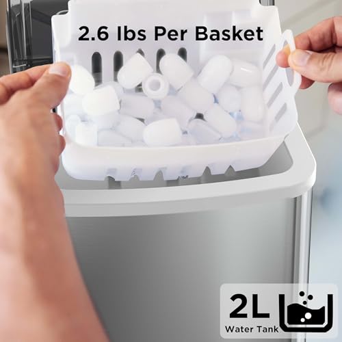 Máquina Fabricadora de Hielo de Mesa Totnz 26lbs en 24h miniatura 5