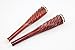 Red Sandalwood Erhu Pegs, Spiral, 1 Set (2 Pieces), Customizable