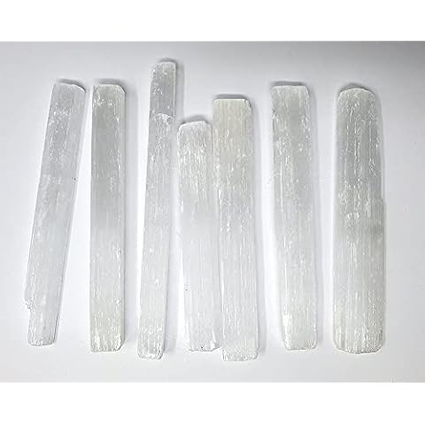 New Age Imports, Inc.® ~ Premium Quality Selenite Sticks (5-6") 1 LB. Great for Wicca, Reiki, Healing, Metaphysical, Chakra, Positive Energy, Meditation, Protection, Decoration or Gift (5-6") Cover