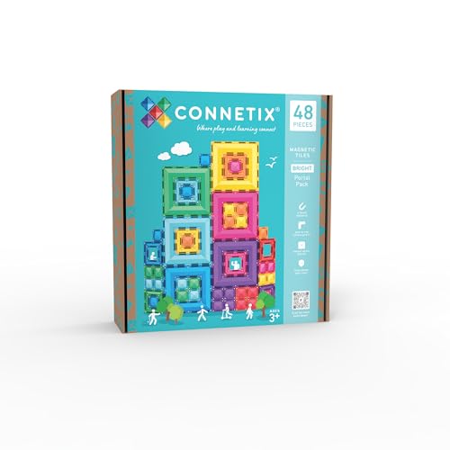 CONNETIX Magnetic Tiles Bright Portal Pack 50 Pieces