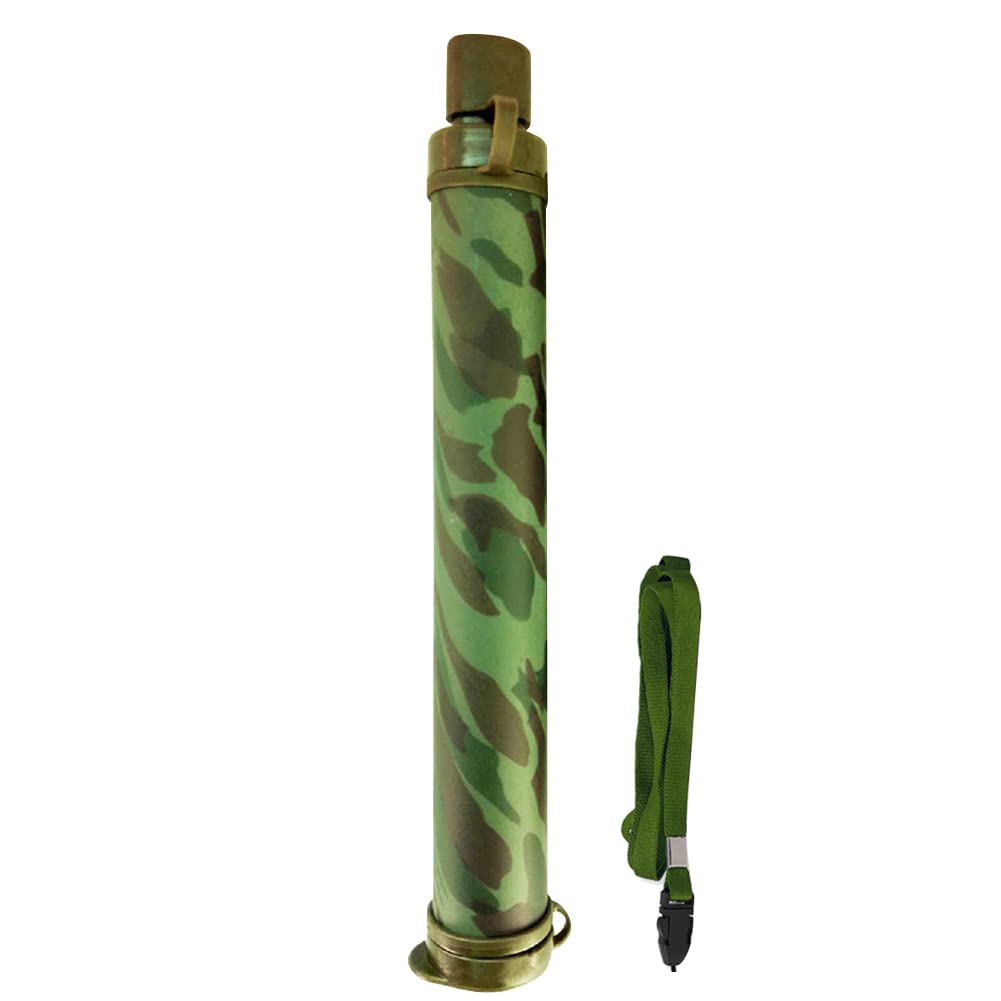 LYEAA Outdoor Portable Camping Filter, Straw Water Purifier Filtration System Portable Filter Outdoor Wild Life Emergency Hiking Drinking Water Filtering Survival Tools