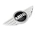 UTOPIAY Logo Emblema Badge per Mini Cooper, Logo in Metallo Auto per Il Cofano del Cofano Posteriore del Cofano, ABS Adesivi per Accessori Auto Refit
