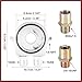 HEROFFIX Universal Car Aluminum Alloy Oil Filter Cooler Sandwich Thread Plate Adapter Oil Cooler Kit Silver Tone M20x1.5 1/8 NPT Replace Parts