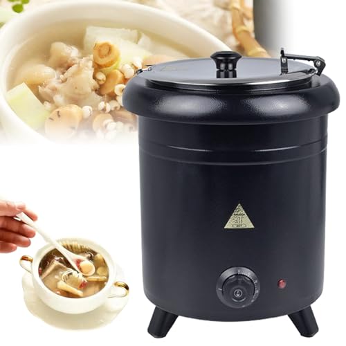 Scalda-Zuppe Elettrico con Controllo Preciso della Temperatura, Ideale per Riscaldare Cioccolato, Salsa di Salsiccia, Arachidi E Formaggio in Ambienti Commerciali.
