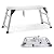 ORIENGEAR Adjustable Work Platform Support 330 lbs Height 24 to 35 inches Portable Aluminum Step Stool Folding Ladder Non Slip for Household Office Cleaning & Washing