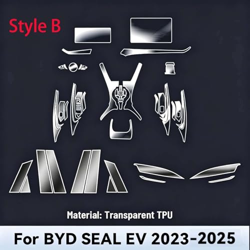 Autocollant anti-rayures BYD Seal protégez l'écran de navigation LHD
