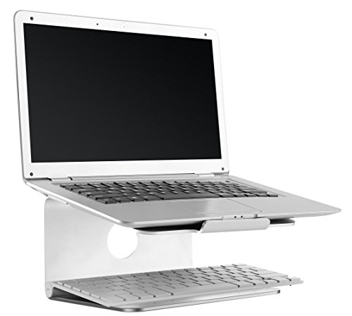 Laptop Ständer für MacBook Alu Stand MTS-02 Ergonomisch Mischpultständer Kochbuchhalter Tablethalterung Notebookständer Kühlung 11"/28cm -