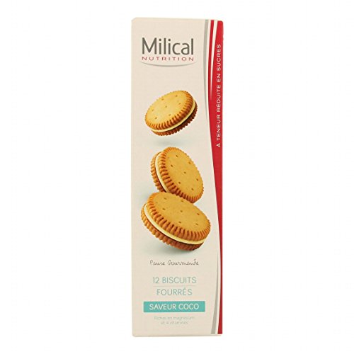 Preisvergleich Produktbild Milical 12 Protein-Rich Dietetic Biscuits - Flavour : Coconut