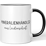 JUNIWORDS Tasse, Mineralienhändler aus Leidenschaft, Schwarz (6652445)