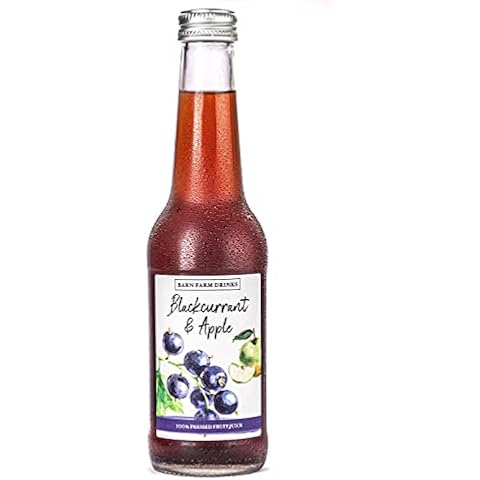 Blackcurrant & Apple Juice Barn Farm Drinks 12 x 275ml Glass Bottles Cover