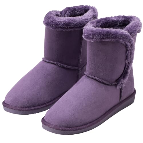 Alpine Swiss Mindy Women’s Winter Boots | Short Faux Shearling Boot | Warm Comfortable Micro Suede | Anti-Slip Sole | Stylish Fall & Winter Footwear2