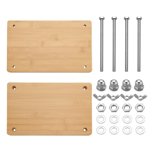 Surakey Book Press, 11.8”x7.48”, Pre-Assembled, for Bookbinding Book Press, Wooden Bamboo Flower Press Machine, Portable Book Binding Kits for Handmade Bookbinding, Manual Paper Press, Type 1